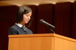 学校長賞を受けた高尾知恵さん（高校）