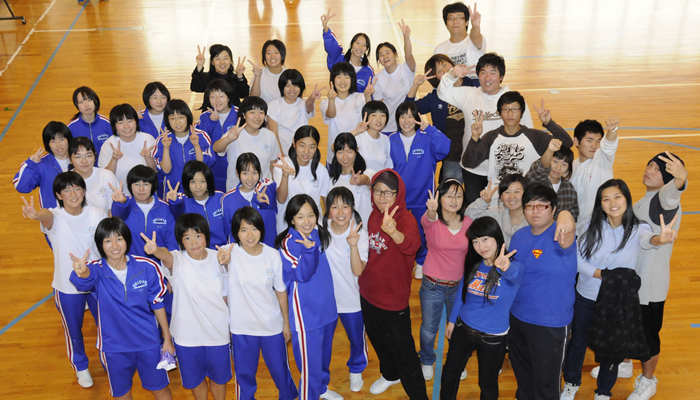 韓国慶州市の威徳大学日本語学部のみなさんと一緒に、バスケットボール！
